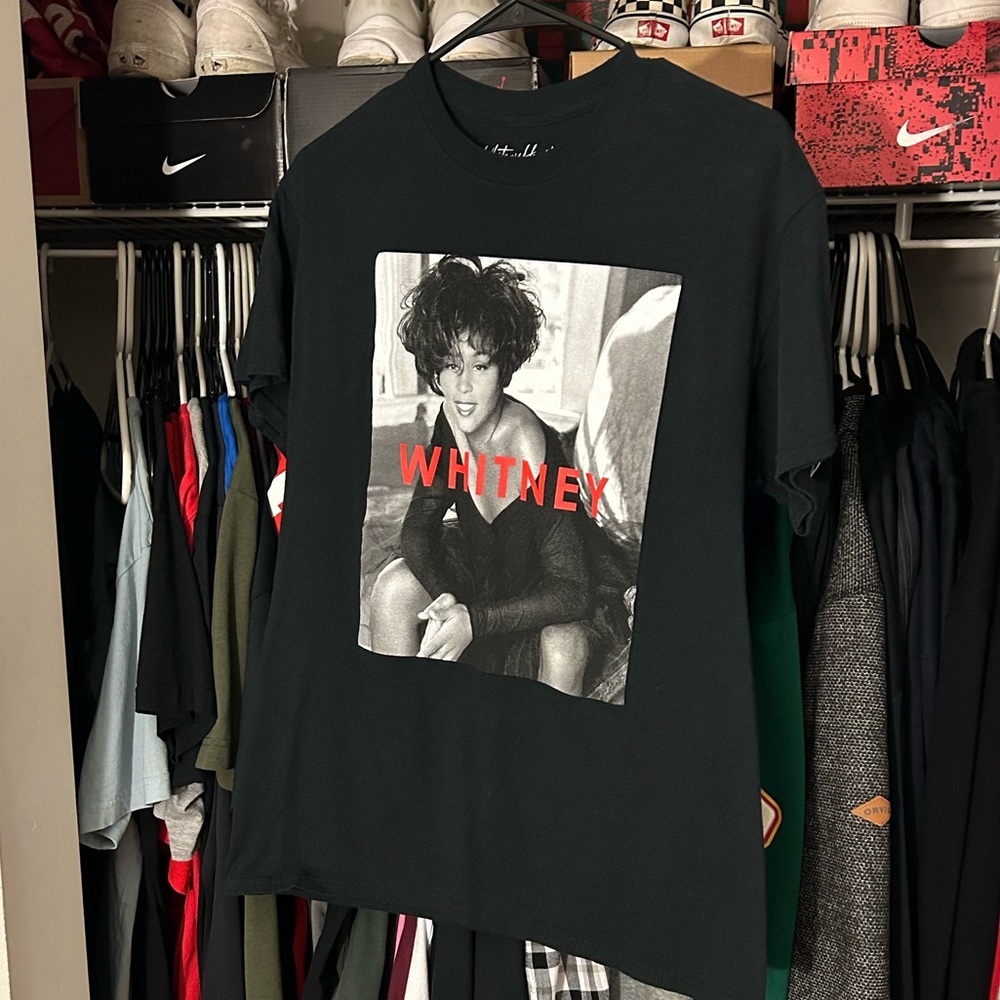 Black Whitney Houston T-shirt
